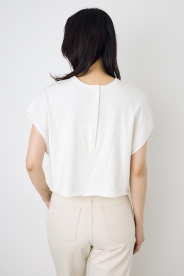 2WAYヘンリーネックトップス 詳細画像