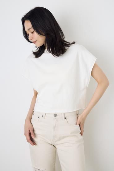 2WAYヘンリーネックトップス 詳細画像