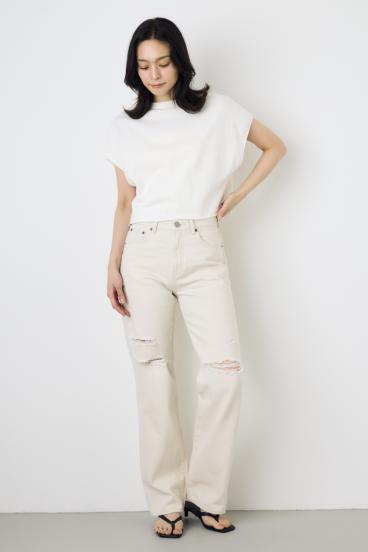 2WAYヘンリーネックトップス 詳細画像