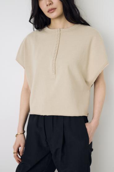 【GOLDEN PRICE 5/1（日）8:59まで】2WAYヘンリーネックトップス 詳細画像