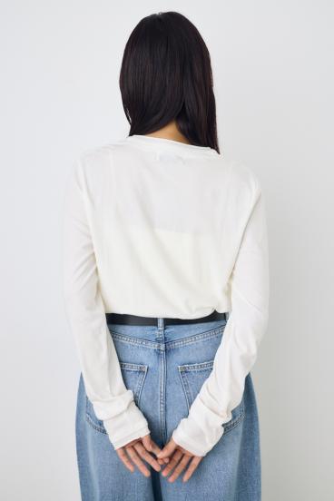 ドライタッチ ヘンリーネックトップス 詳細画像