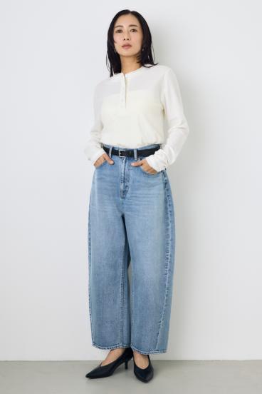 ドライタッチ ヘンリーネックトップス 詳細画像