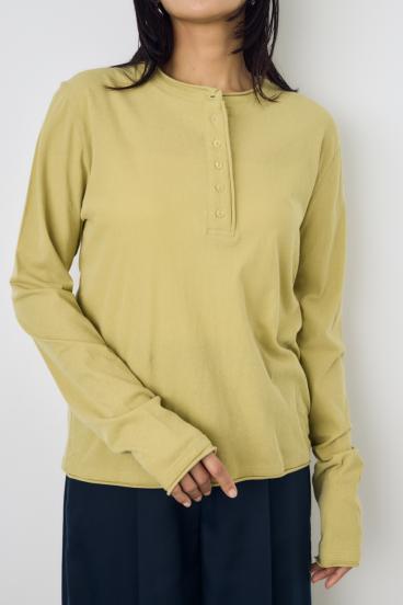 ドライタッチ ヘンリーネックトップス 詳細画像