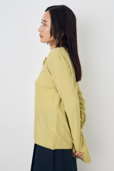 ドライタッチ ヘンリーネックトップス 詳細画像