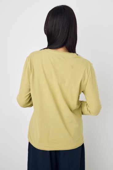 ドライタッチ ヘンリーネックトップス 詳細画像