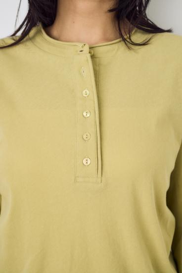 ドライタッチ ヘンリーネックトップス 詳細画像