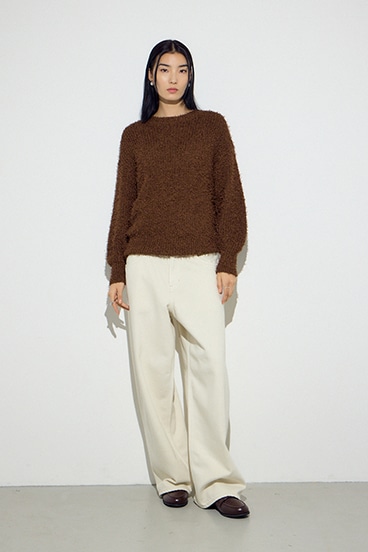 AZUL DENIM カラーワイドデニム