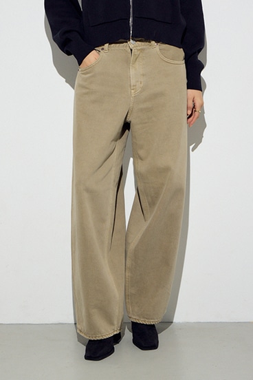 AZUL DENIM カラーワイドデニム