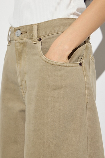 AZUL DENIM カラーワイドデニム 詳細画像