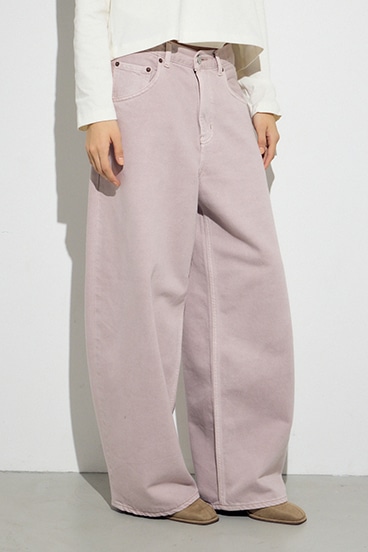 AZUL DENIM カラーワイドデニム