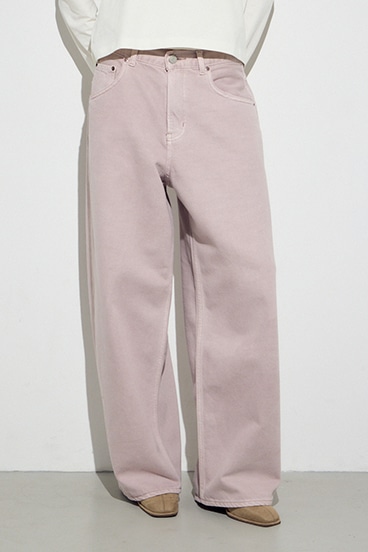 AZUL DENIM カラーワイドデニム