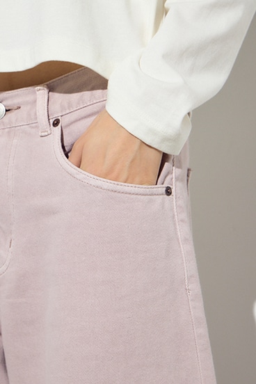 AZUL DENIM カラーワイドデニム 詳細画像