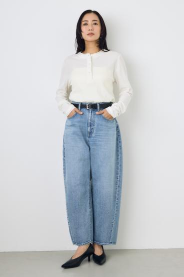 AZUL DENIM ワイドカーブデニム 詳細画像