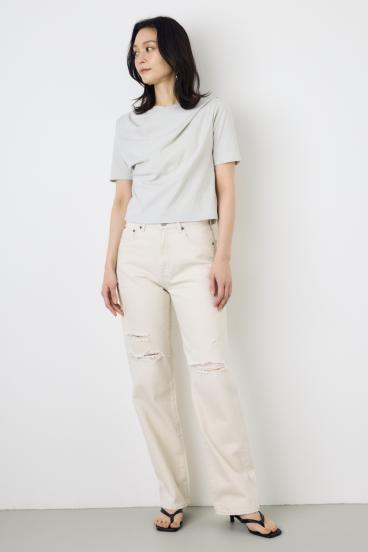 AZUL DENIM ダメージストレートデニム 詳細画像