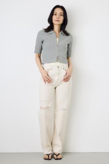 AZUL DENIM ダメージストレートデニム 詳細画像
