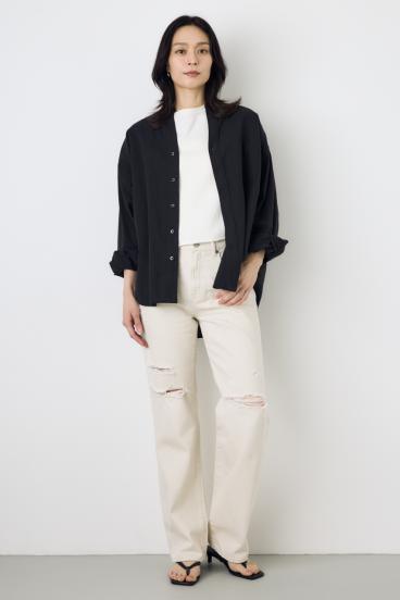 AZUL DENIM ダメージストレートデニム 詳細画像