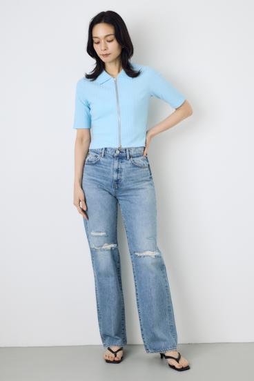 AZUL DENIM ダメージストレートデニム 詳細画像
