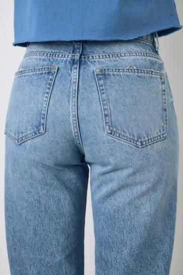 【WEB限定】AZUL DENIM ダメージストレートデニムロング丈 詳細画像