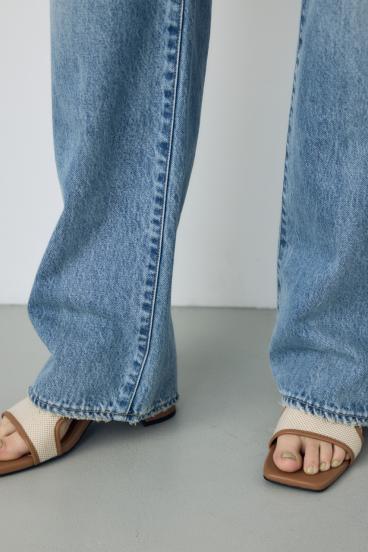 【WEB限定】AZUL DENIM ダメージストレートデニムロング丈 詳細画像