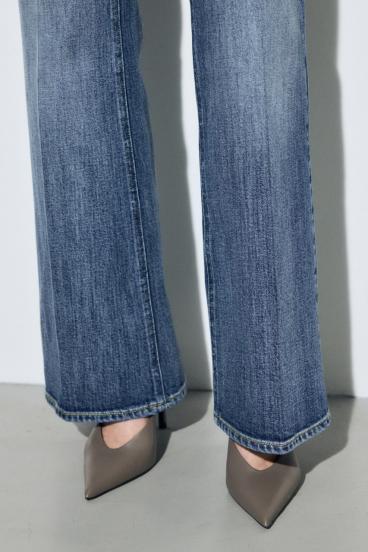 AZUL DENIM センタープレスフレアデニム 詳細画像