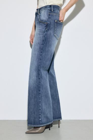 AZUL DENIM センタープレスフレアデニム 詳細画像