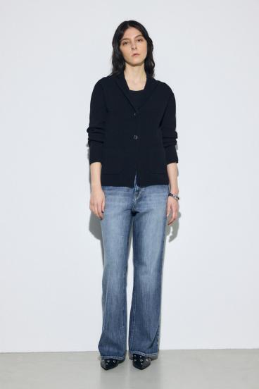 AZUL DENIM センタープレスフレアデニム 詳細画像