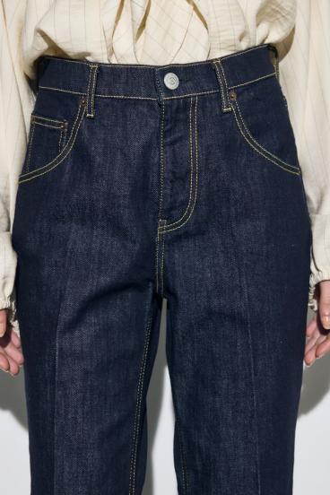 AZUL DENIM センタープレスフレアデニムロング丈 詳細画像