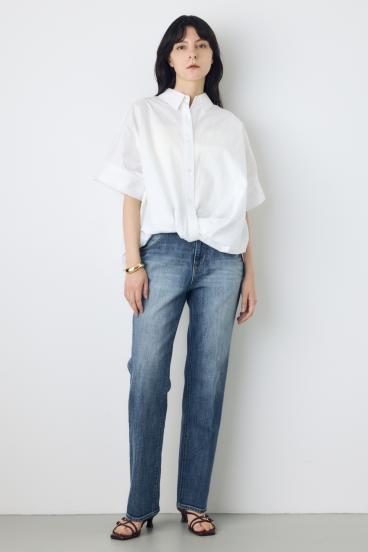 AZUL DENIM センタープレスストレートデニム 詳細画像