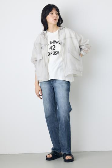 AZUL DENIM センタープレスストレートデニム 詳細画像