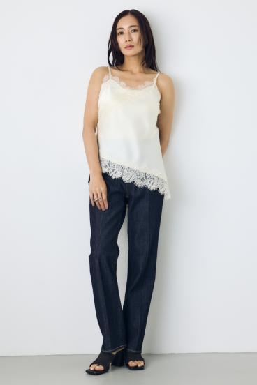 AZUL DENIM センタープレスストレートデニム 詳細画像