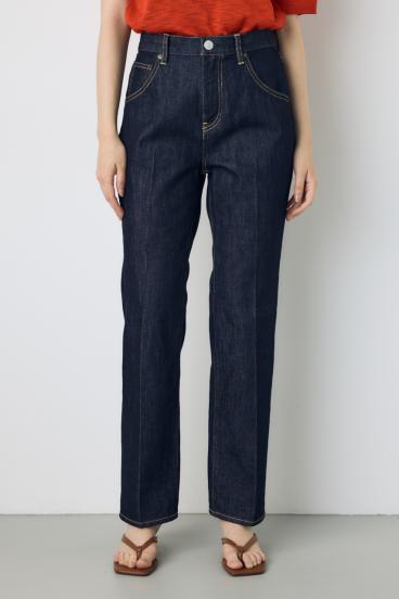 AZUL DENIM センタープレスストレートデニム 詳細画像