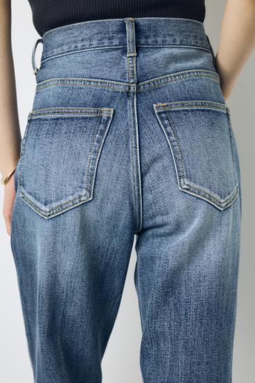 【WEB限定】AZUL DENIM センタープレスストレートデニム ショート丈 詳細画像