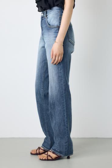 【WEB限定】AZUL DENIM センタープレスストレートデニム ロング丈 詳細画像