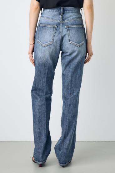 【WEB限定】AZUL DENIM センタープレスストレートデニム ロング丈 詳細画像