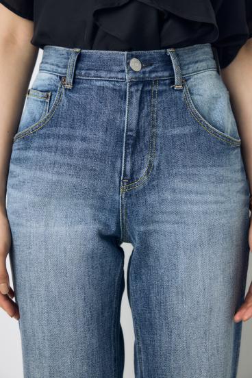 【WEB限定】AZUL DENIM センタープレスストレートデニム ロング丈 詳細画像