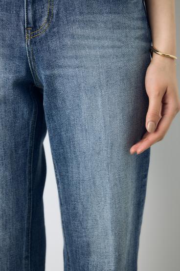 【WEB限定】AZUL DENIM センタープレスストレートデニム ロング丈 詳細画像