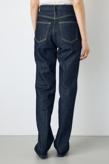 【WEB限定】AZUL DENIM センタープレスストレートデニム ロング丈 詳細画像
