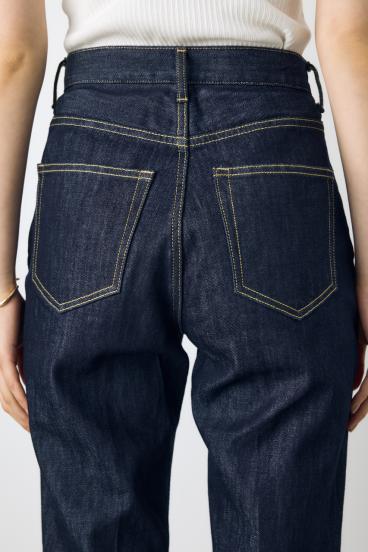 【WEB限定】AZUL DENIM センタープレスストレートデニム ロング丈 詳細画像