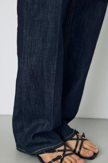 【WEB限定】AZUL DENIM センタープレスストレートデニム ロング丈 詳細画像