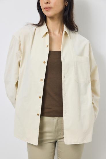 コーデュロイリラックスポケットシャツ 詳細画像