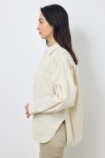 コーデュロイリラックスポケットシャツ 詳細画像