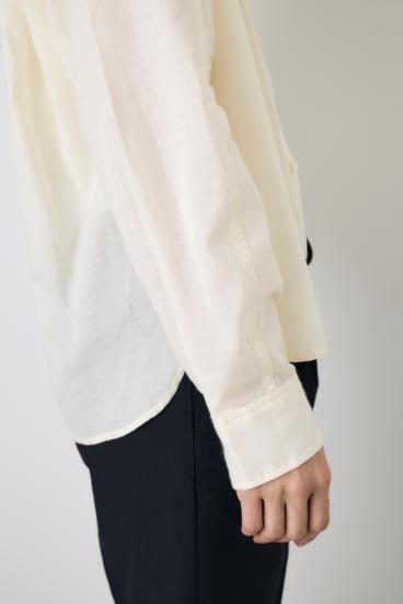 ベーシックコットンシアーシャツ 詳細画像