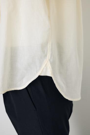 ベーシックコットンシアーシャツ 詳細画像