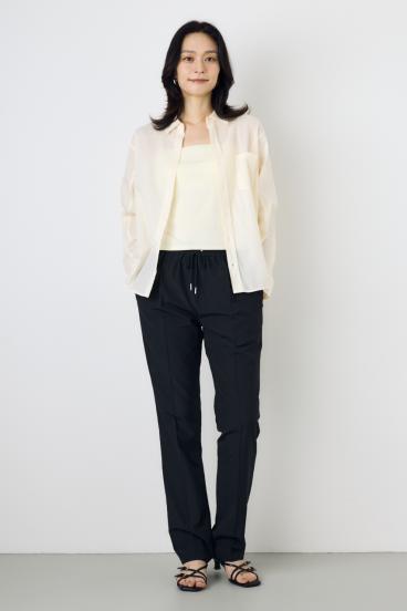 ベーシックコットンシアーシャツ 詳細画像