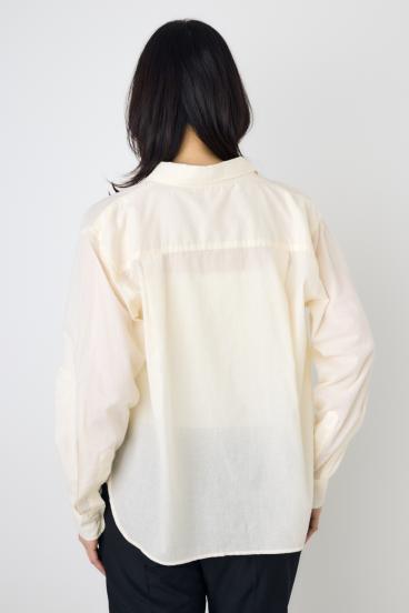 ベーシックコットンシアーシャツ 詳細画像