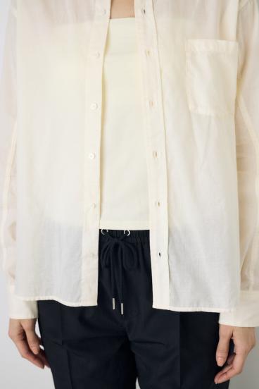 ベーシックコットンシアーシャツ 詳細画像