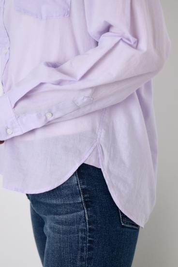 ベーシックコットンシアーシャツ 詳細画像