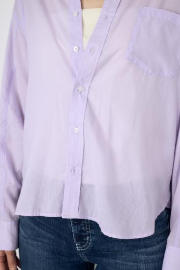 ベーシックコットンシアーシャツ 詳細画像