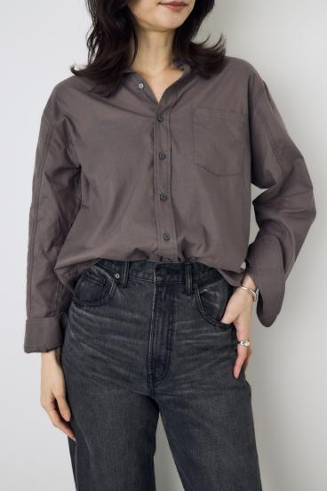 ベーシックコットンシアーシャツ 詳細画像