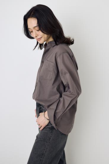 ベーシックコットンシアーシャツ 詳細画像